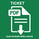 PDF Export & Download for Tickets icon